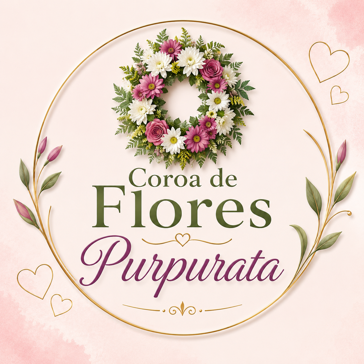 Purpurata Coroa de Flores